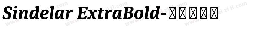 Sindelar ExtraBold字体转换